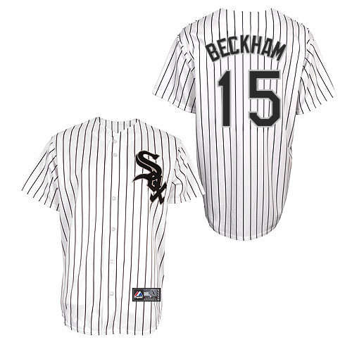 Gordon Beckham #15 Youth Baseball Jersey-Chicago White Sox Authentic Home White Cool Base MLB Jersey